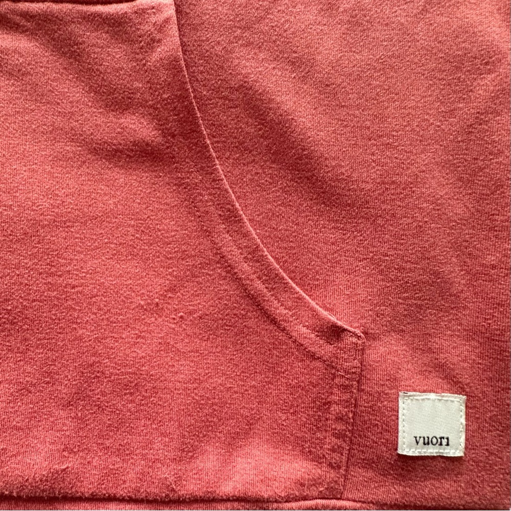 Vuori Halo Performance Hoodie. Cinnamon Color. Soft. Womens XS Pockets Full Zip - Picture 8 of 9